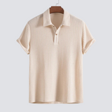 Men's Textured Polo – Short Sleeve