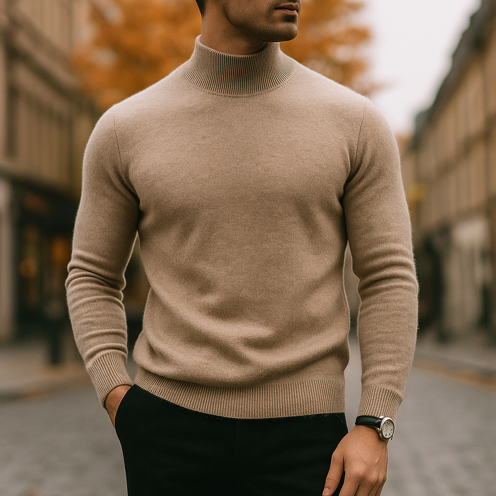 Men's Merino Turtleneck – Pure Merino Wool