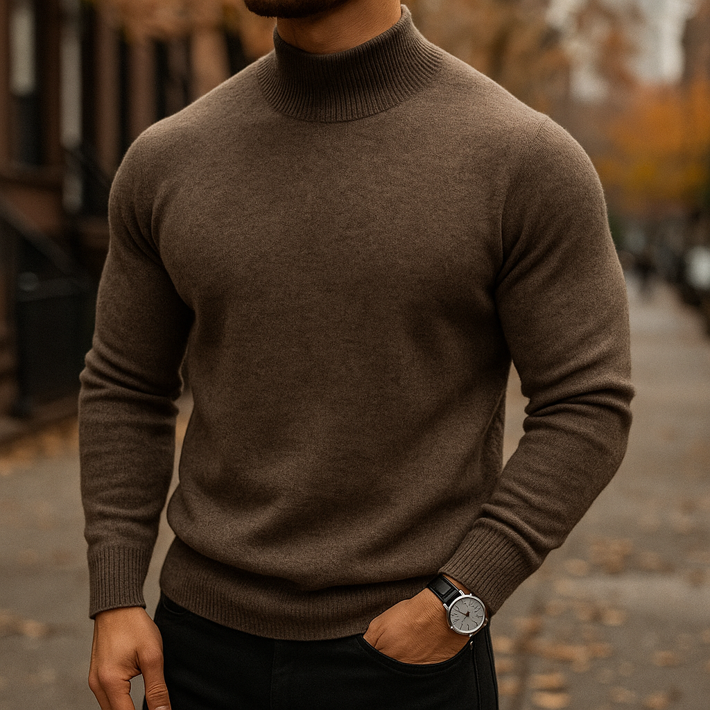 Men's Merino Turtleneck – Pure Merino Wool