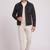 Men's Suede Trucker Jacket | Blackstone London