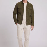Men's Suede Trucker Jacket | Blackstone London