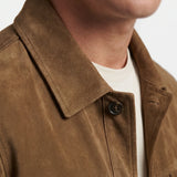 Men's Suede Trucker Jacket | Blackstone London