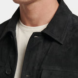 Men's Suede Trucker Jacket | Blackstone London