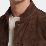 Men's Suede Trucker Jacket | Blackstone London