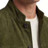 Men's Suede Trucker Jacket | Blackstone London