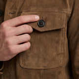 Men's Suede Trucker Jacket | Blackstone London