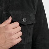 Men's Suede Trucker Jacket | Blackstone London