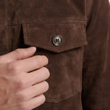 Men's Suede Trucker Jacket | Blackstone London