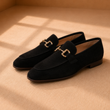Men's Suede Loafers – Horsebit Detail