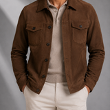 Men's Suede Trucker Jacket | Blackstone London