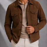Men's Suede Trucker Jacket | Blackstone London