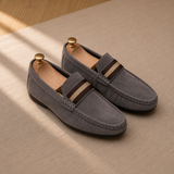 Men's Suede Buckle Loafers – Understated Style