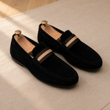 Men's Suede Buckle Loafers – Understated Style