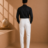 Edward | Men’s Pleated Double Button Trousers
