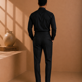 Edward | Men’s Pleated Double Button Trousers