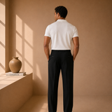 Men's Pleated Trousers – Smart Finish