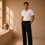Men's Pleated Trousers – Smart Finish