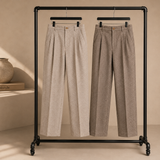 Men's Pleated Trousers – High Waist