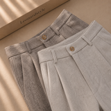 Men's Pleated Trousers – High Waist
