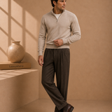 Men's Pleated Trousers – Side Adjuster