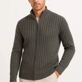 Men's Ribbed Zip Cardigan – Easy Layering