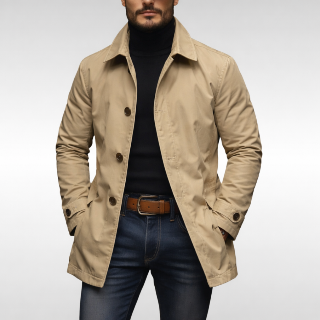 Men's Weatherproof Coat – Wind & Rain Resistant