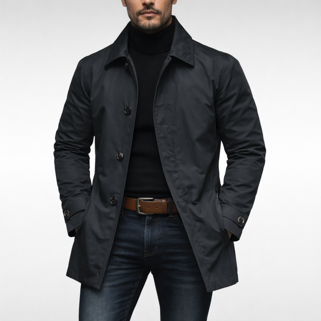 Men's Weatherproof Coat – Wind & Rain Resistant