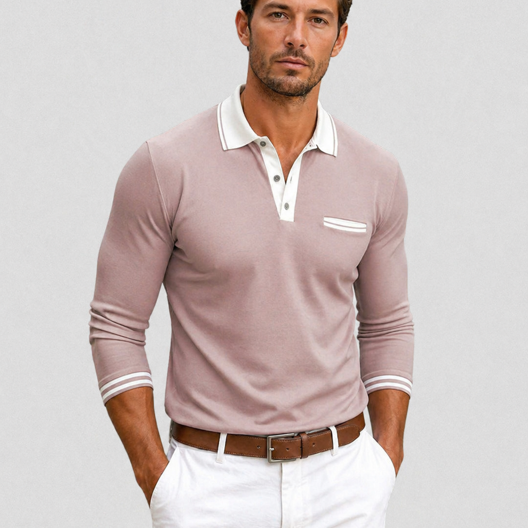 Men's Long Sleeve Polo – Structured Fit