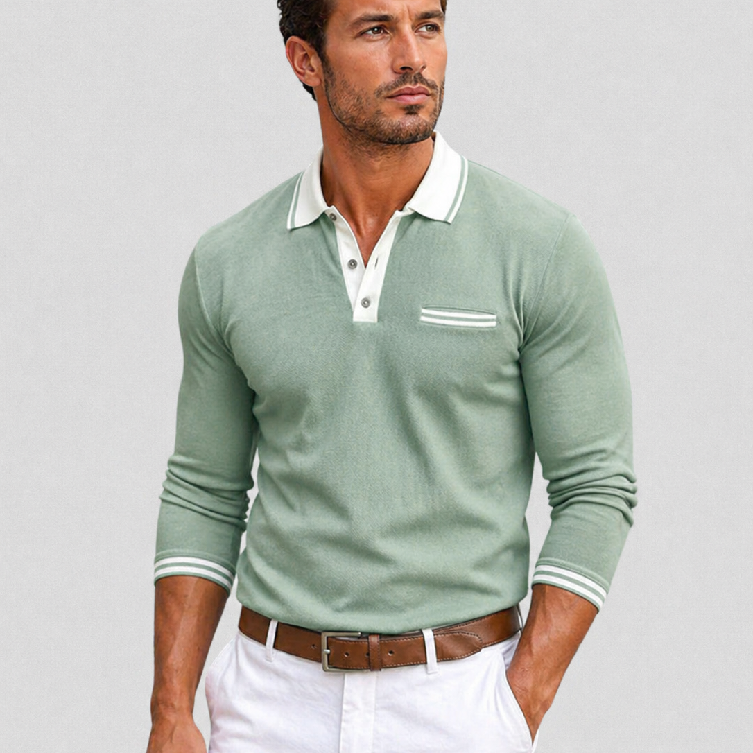 Men's Long Sleeve Polo – Structured Fit