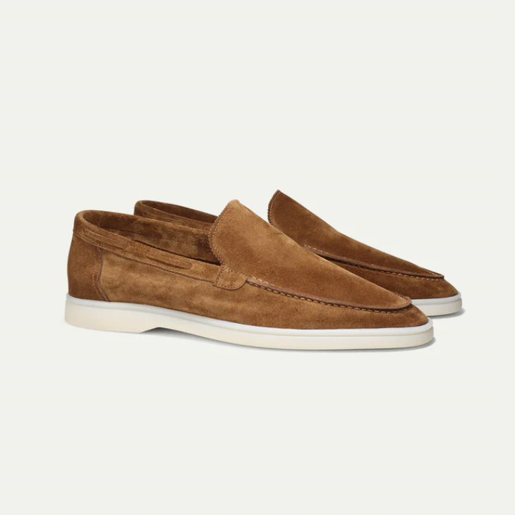 Men's Classic Suede Loafers – Comfort Fit