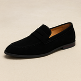 Men's Suede Penny Loafers – Timeless Style