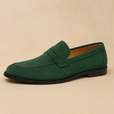 Men's Suede Penny Loafers – Timeless Style