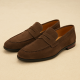 Men's Suede Penny Loafers – Timeless Style
