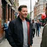 Men's Zip Bomber Jacket – Stand Collar