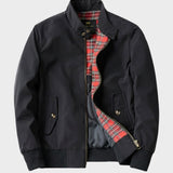Men's Zip Bomber Jacket – Stand Collar