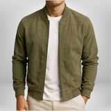 Men's Leather Bomber Jacket – Premium Leather