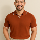 Men's Knit Polo – Contrast Trim