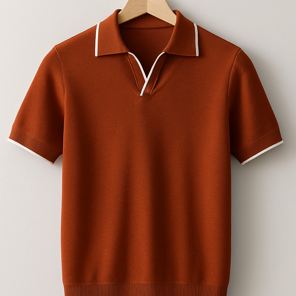 Men's Knit Polo – Contrast Trim