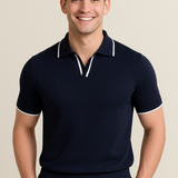 Men's Knit Polo – Contrast Trim