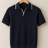 Men's Knit Polo – Contrast Trim