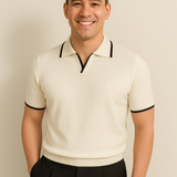 Men's Knit Polo – Contrast Trim