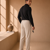 Men's Straight Leg Corduroy Trousers for Smart-Casual Style