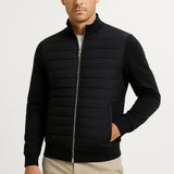 Men's Hybrid Quilted Jacket – Knit Sleeves