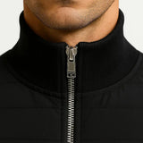 Men's Hybrid Quilted Jacket – Knit Sleeves