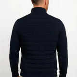 Men's Hybrid Quilted Jacket – Knit Sleeves