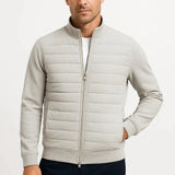 Men's Hybrid Quilted Jacket – Knit Sleeves
