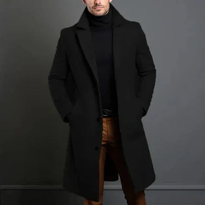 Men's Wool Overcoat – Tailored Fit