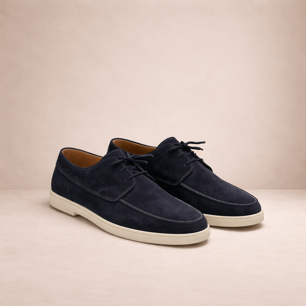Men's Suede Lace-Up Loafers – Refined Comfort