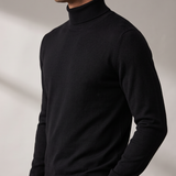 Men's Fine Knit Turtleneck Sweater