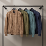 Men's Leather Bomber Jacket – Premium Leather